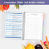 Blank Recipe Book to Write Your Own Recipes - 8.5" x 11" Hardcover with Dividers