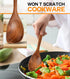 Wooden Spoons for Cooking, Natural Premium Teak Wood, Heat Resistant Cooking Utensils