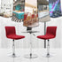 Slipcovers,Counter (2, Velvet Bar Stool Seat Covers, Square Barstool Covers Height Chair Covers Burgandy)