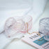 Gaolinci Crystal Glass Heart-Shaped Storage Box, Embossed Jewelry Box Candy Box with Lid