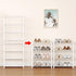 Hockmez 4-Tier Closet (1-White) Small Shoe Rack .Stackable Shoe Shelf Storage Organizer for Entryway Hallway Bathroom