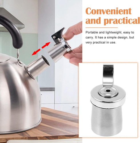 Tea Kettle Pot Whistle Replacement, Stainless Steel Teapot Whistle Water Boiling Kettle Warning Whistle Nozzle