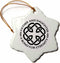3dRose Celtic Fatherhood Knot Father and Daughter Snowflake Ornament, 3"