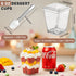 400 5 oz Pcs Dessert Cups with Lids & Spoons, Reusable Clear Plastic Parfait & Appetizer Cups, Mini Dessert Shooters
