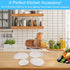 Parchment Paper Rounds, Set of 200 Non Stick 6 Inch Baking Circles for Springform Pan, Tortilla Press, and More