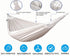 White Hammock Swing Bed, Single Person Cotton Fabric Canvas Travel Hammocks, 500lbs Ultralight Camping Hammock,