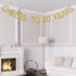Gold Glitter Cheers to 20 Years Banner - 20th Birthday / Wedding Anniversary Decorations