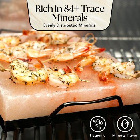 8x8x1.5 UMAID Himalayan Salt Block Cooking Plate for Cooking, Grilling, Cutting and Serving, Food Grade Rock Salt Stone