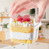 50 Pack 8 oz Kucoele Plastic Dessert Cups with Lids and Sporks, Clear Square Cake Cups Dessert Containers for Pudding