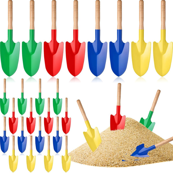 Gisafai 24 Pcs Toy Shovels for Kids Gardening Tools Kids Shovel Mini