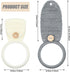Tatuo 3 Pieces Crochet Towel Holder, Hanging Kitchen Dish Towel Holder Ring for Stove, Black, White, Gray