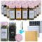 GMAMXD 24 Glass Spice Jars with Labels, Spice Jar Set, 4oz Seasoning Containers,