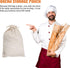 Mozeat Lens 2Pcs 12 16 Linen Large Drawstring Storage Bags, Reusable x in Cotton Bread Bags Keeps Bread Fresh