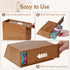 Gobam Carbonized Bamboo Hand Towels Box Cover, Compatible with Kleenex Hand Towels, Wall Mountable Paper Towel Holder