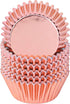 URATOT 100 Pieces Rose Gold Foil Metallic Cupcake Liners, Muffin Wrappers, Muffin Paper Cases, Foil Baking Cups