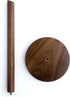 Countertop, Wooden Paper Towel Holder - Walnut Suction Cup Paper Roll Dispenser for Kitchen, Bathroom Laundry Simple