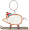 Sunset Vista Designs Holiday Ornament, Pig On Skis, 6x6
