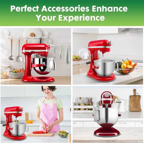 Mixer Sliding Mat for Kitchen Aid, Counter Appliance Slider Mat for 5-8 Qt Bowl Lift Stand Mixer, Grey
