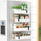 HuggieGems 4 Pack Magnetic Spice Storage Rack Organizer for Refrigerator and Oven, Cream