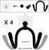 Self-Adhesive Game Controller Wall Mount by YYST - Storage Organizer Hanger for PS/Xbox/Series X Controller, 4/PK