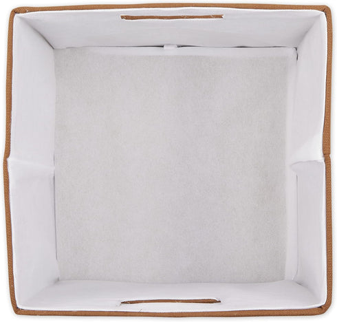 13x13x13, DII Collapsible Polyester Storage Cube, Solid, Lightweight and Durable, Large Square, Cinnamon
