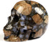 Skullis 2.0” Que Sera Stone Crystal Skull, Hand Carved Gemstone Fine Art Sculpture for Reiki Healing