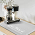 Dish Drying Mat, 12"x20" Absorbent Coffee Bar Mat for Countertops with Coffee Cup Pattern