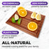 Straga Premium Mahogany Hardwood Cutting Board, 12" x 9" x 0.75", Sustainable Kitchen Essential with Juice Groove