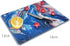 Glass Cutting Board, 16 * 12 inch Set of 1 Tempered Glass Cutting Board, Decorative Square Place Mat for Kitchen, Scratch, Heat, Shatter Resistant Cutting Mat, Navy Blue and Red by VASUHOME