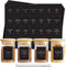 ThreeKin 230 Spice Jar Labels, Waterproof & Oil-Resistant Black Minimalist Stickers for Kitchen Organization, BPA-Free