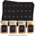 ThreeKin 230 Spice Jar Labels, Waterproof & Oil-Resistant Black Minimalist Stickers for Kitchen Organization, BPA-Free