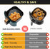 EM 5-Pack Air Fryer Silicone Liners - Includes Silicone Mitts, Egg Bites Tray & More for 3-5 Quart Fryers
