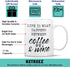 Retreez Funny Mug - Life is What Happens Between Coffee & Wine, 11 Oz Ceramic Coffee Mugs, Funny Birthday Gifts