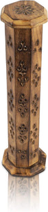 Wooden Incense Stick & Cone Burner Holder, Large Organic Eco-Friendly Ash Catcher for Home Fragrance