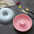Big Size Silicone Donuts Pan, Non-stick Cake Baking Molds for Bagel and Doughnut (8 Inch Pink)