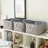 TheWarmHome Fabric Storage Bins for Organizing, Large Sturdy Baskets with Handles, Decorative Foldable (3 Pack)