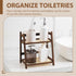 1 2 Countertop Display(Brown,10.2 Inch) Yalikop Pcs Tier Matcha Station Shelf Bamboo Coffee Mug Stand Storage Rack