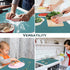 Extra Large Silicone Countertop Mat, Silicone Table Mat Kitchen Counter Protector Nonslip Heat Resistant Silicone Desk Mat for Crafts Kids Dinner Placemat Pastry Dough Rolling Mat, Dark Green by QPIX DIGITAL