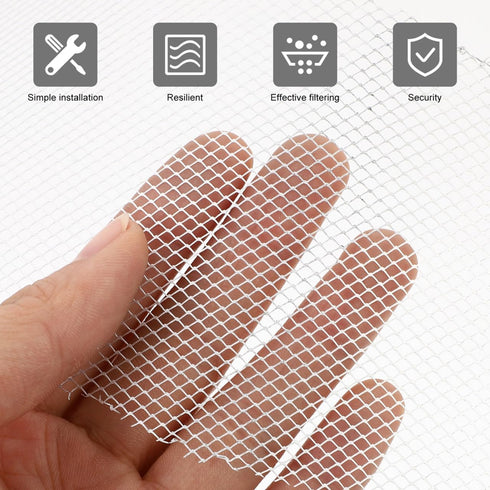 10PCS Round Range Hood Filter, Stove Hood Grease Mesh for Kitchen, Cooker Net