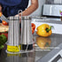 Set 2 Pack Aelga Oil And Vinegar Dispenser with Caddy - Oil Dispenser Bottle for Kitchen with No-Drip - Kitchen Decor