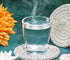 PPhtony Set 2 Round Drink Coasters Cotton Woven Absorbent Bar Coasters Housewarming Gift for Coffee Tables Wooden