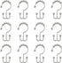 Zenna Home Chrome Shower Curtain Hooks, Set of 12 – Premium Double Roller Glide Rings, Rust Resistant