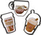 COFFEE CUP COOKIE CUTTERS - Espresso, Café, Americano, Latte, Iced Coffee, Mocha, Cappuccino (3 Pack, USA)