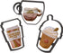 COFFEE CUP COOKIE CUTTERS - Espresso, Café, Americano, Latte, Iced Coffee, Mocha, Cappuccino (3 Pack, USA)