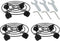 Homend Black Metal Plant Caddy with Wheels,Heavy Duty Iron Potted Plant Flower