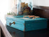 Teal Wood Locket Music Box - I Love You a Bushel and a Peck