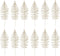 NUOBESTY 12pcs Christmas Artificial Flashing Leaves, Xmas Tree Hanging Ornament for DIY Wreath Crafts & Decorations