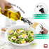 GMISUN Olive Oil and Vinegar Dispenser Bottle Set, 2Pack 17oz Kitchen Glass Bottles with Funnel and Labels