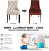 2 Pack MIFXIN Wingback Side Chair Cover Dining Chair Slipcover Velvet Stretch Sloping Armchair Accent Chair Protector