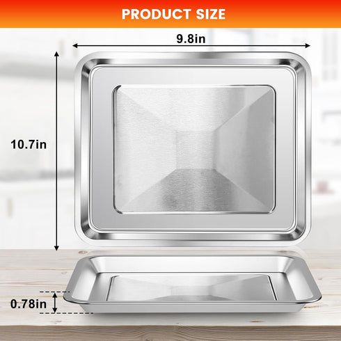 GWY Toaster Oven Tray Replacement for Cuisinart TOA-29, TOA-28, and AFR-25, Stainless Steel Air Fryer Tray